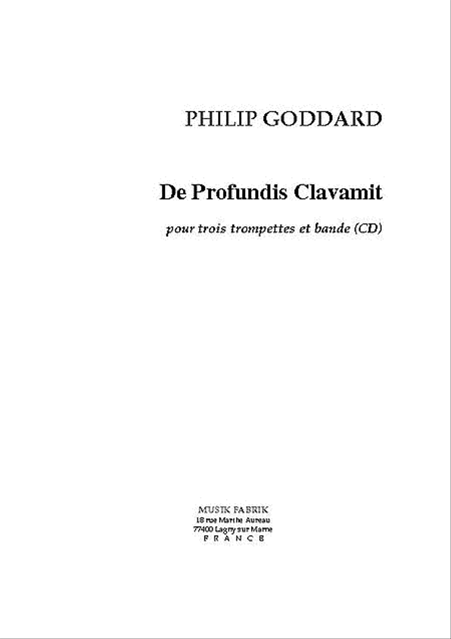 De Profundis Clamavit Trumpet Trio scores gallery preview page 1
