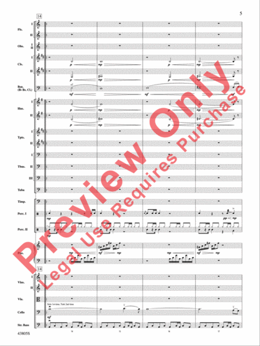 House of Cards (Theme) Full Orchestra scores gallery preview page 6
