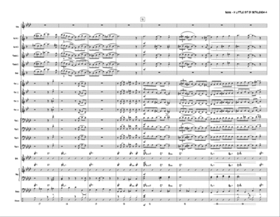 A Little Bit of Bethlehem (Jazz Ensemble) Jazz Ensemble scores gallery preview page 4