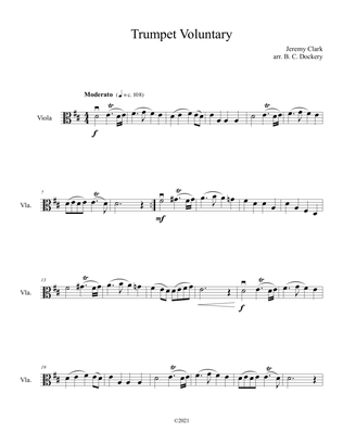 Book cover for Trumpet Voluntary (Viola Solo)