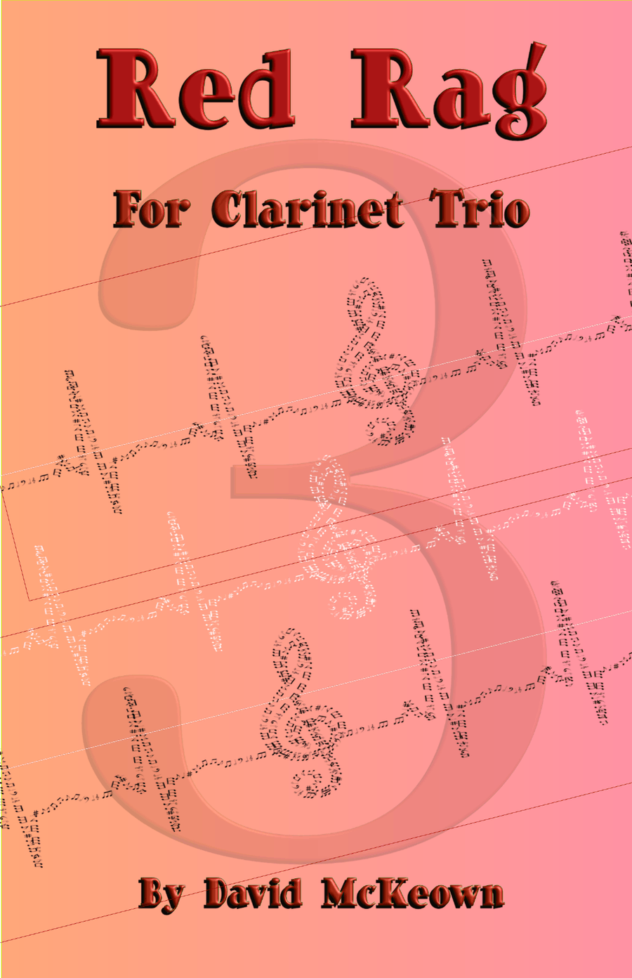 Red Rag, a Ragtime piece for Clarinet Trio Clarinet Trio scores gallery preview page 1