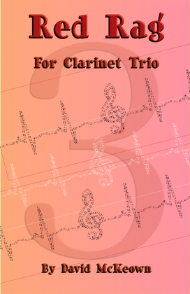 Book cover for Red Rag, a Ragtime piece for Clarinet Trio