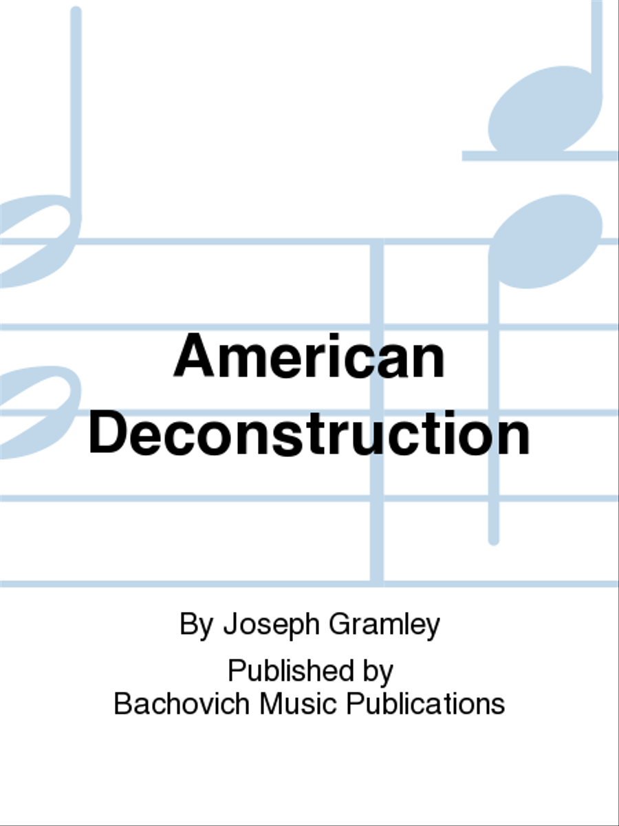 American Deconstruction CD scores gallery preview page 1