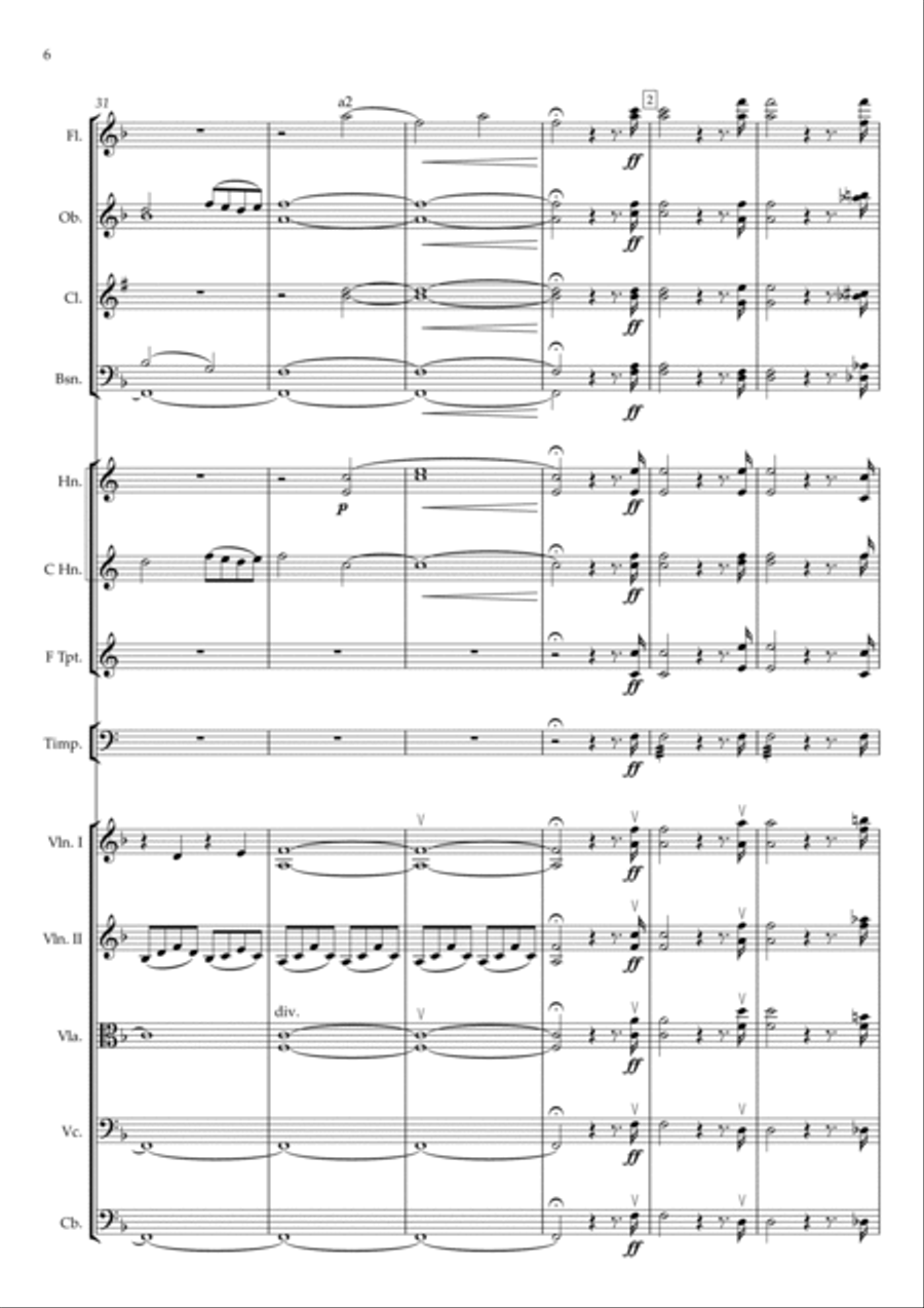 Overture to the vaudeville 'Three Tens, or The New Two-day Adventure' Full Orchestra scores gallery preview page 6