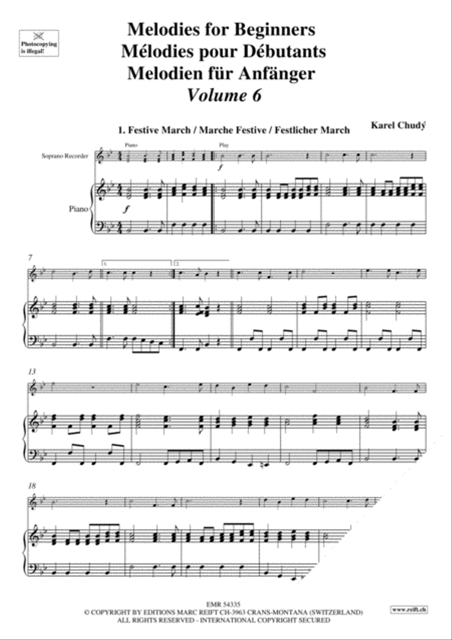 Melodies for Beginners Volume 6 Soprano Recorder scores gallery preview page 5