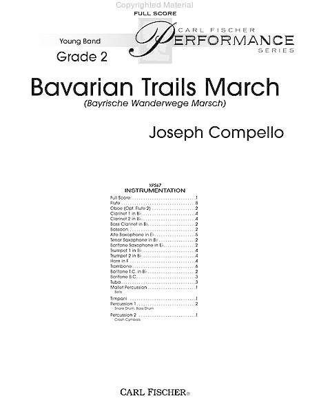 Bavarian Trails March (Bayrische Wanderwege Marsch) image number null