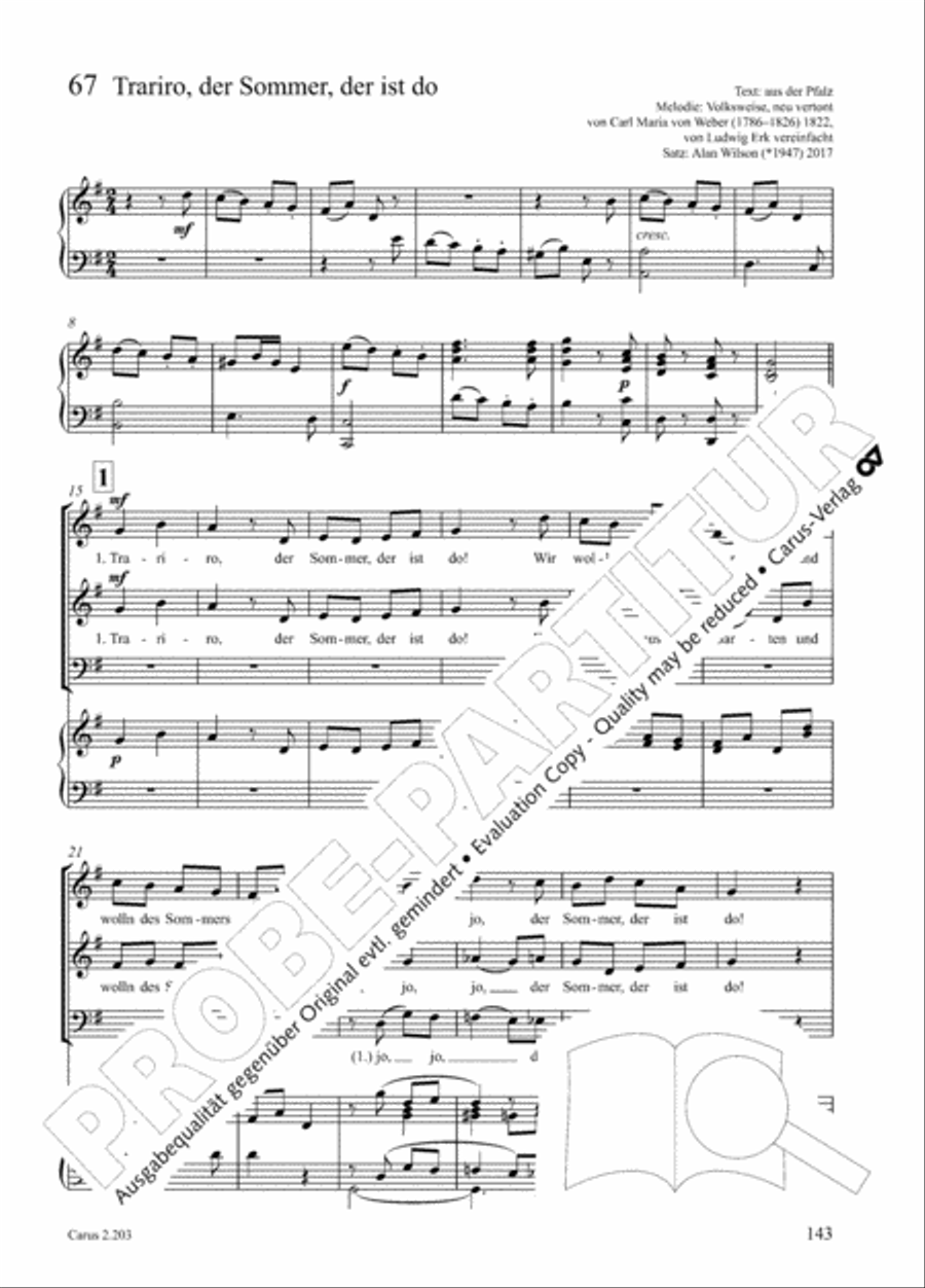 Loreley. Folk songs for choir (Loreley. Volkslieder fur Chor) Choir scores gallery preview page 146