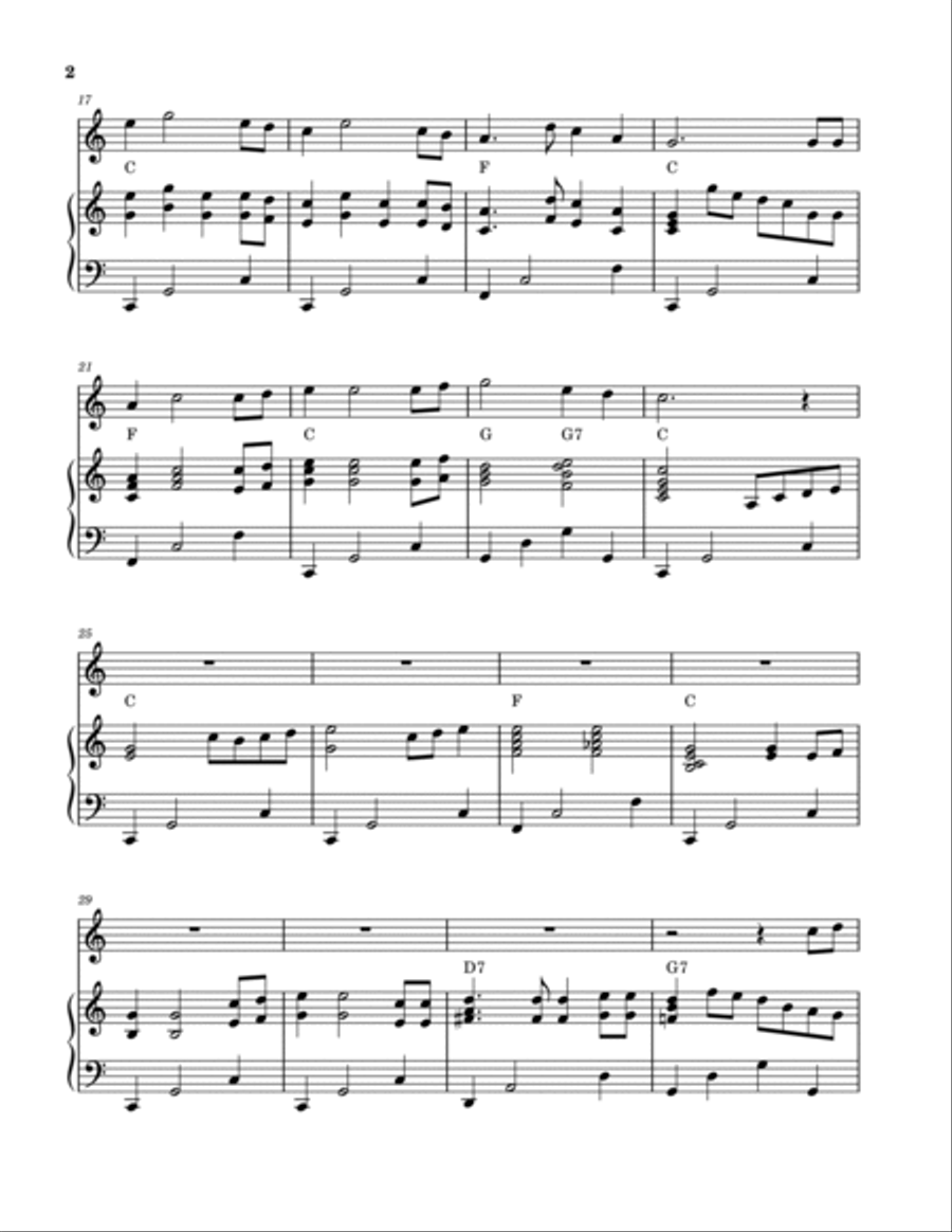 Will The Circle Be Unbroken (Oboe Solo with Piano) Piano scores gallery preview page 2
