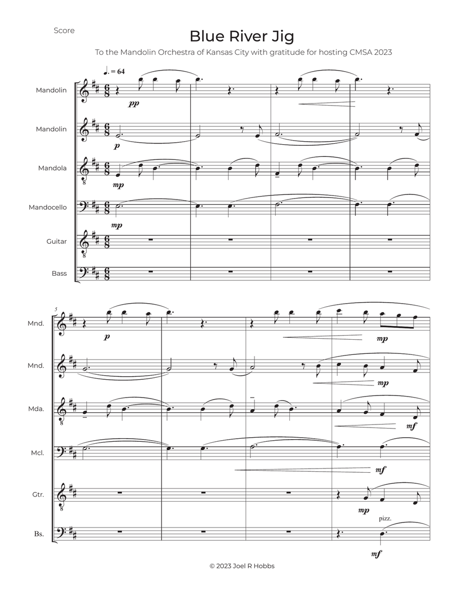 Blue River Jig Large Ensemble scores gallery preview page 2