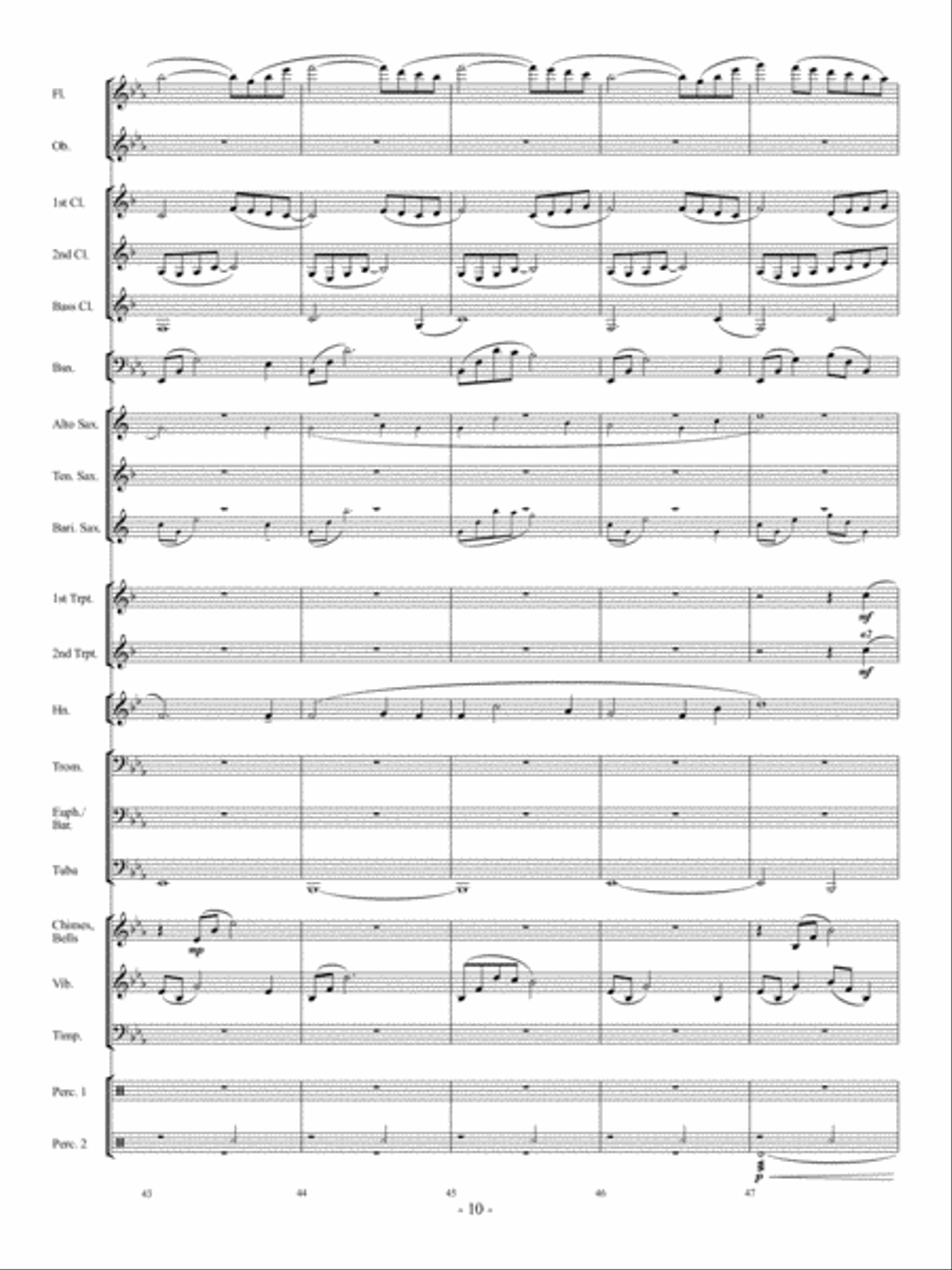 Away In A Manger Concert Band scores gallery preview page 9