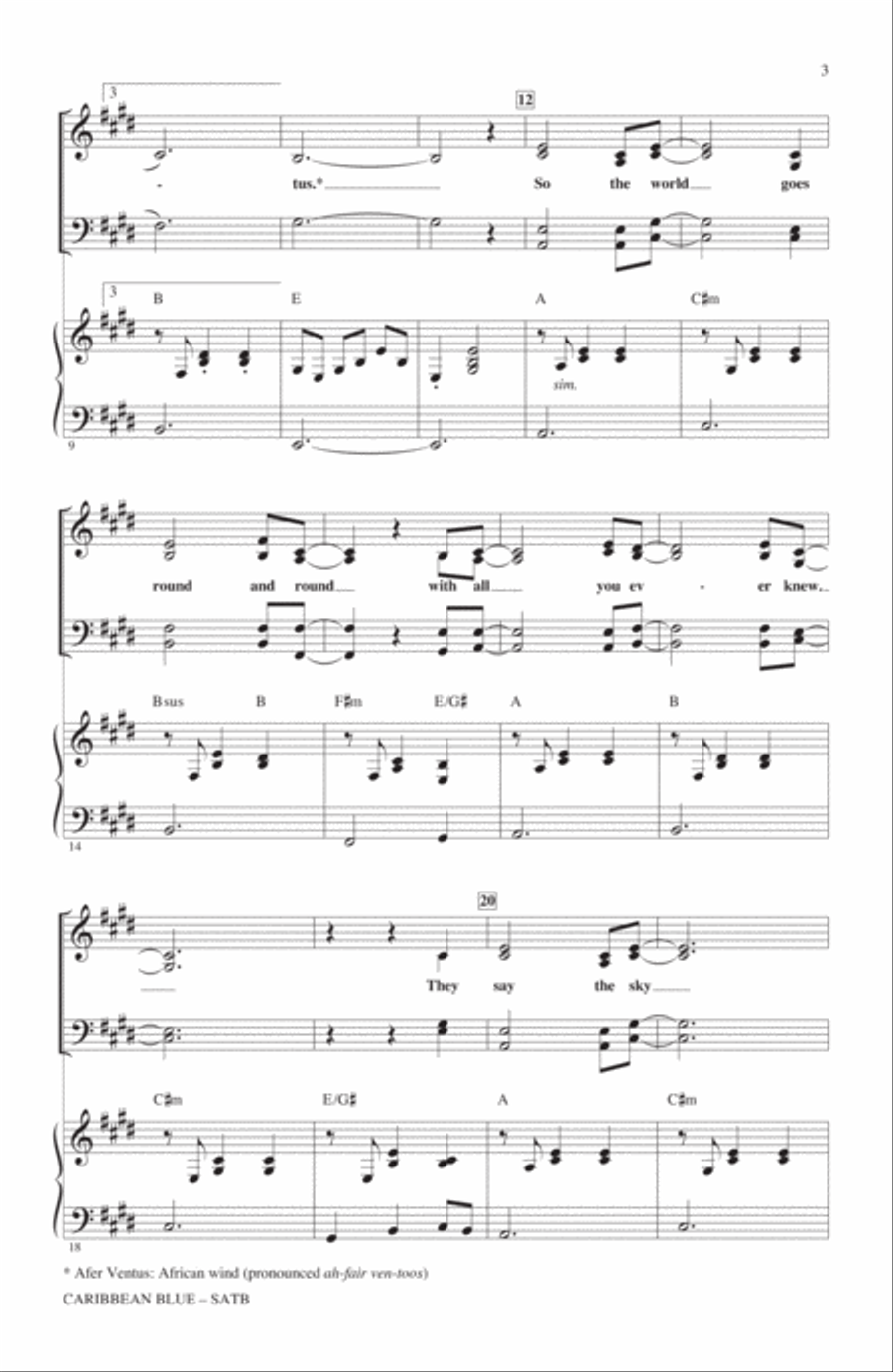 Caribbean Blue 4-Part scores gallery preview page 2