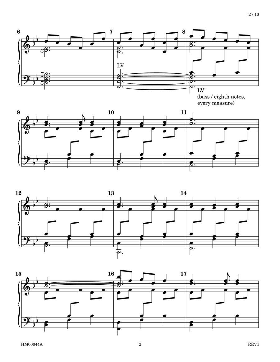Süßer die Glocken nie klingen Handbell Choir scores gallery preview page 2