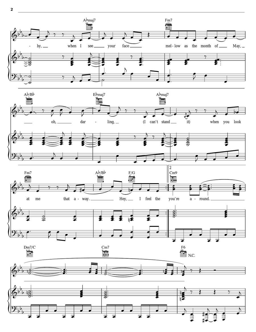 I Feel The Earth Move Piano, Vocal, Guitar scores gallery preview page 2