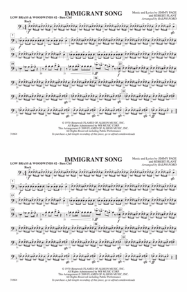 Immigrant Song: Low Brass & Woodwinds #2 - Bass Clef