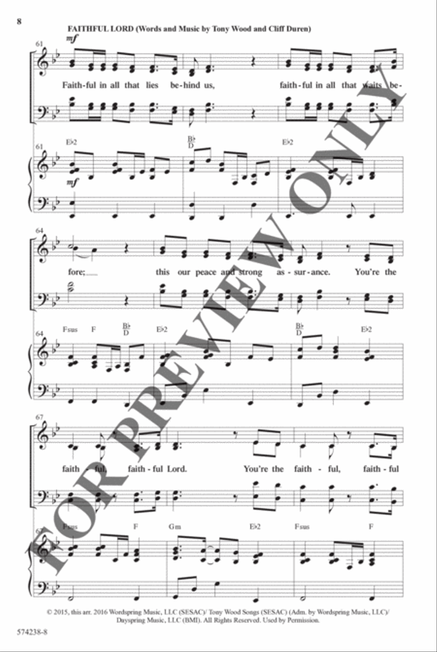 God's Faithfulness Medley - Anthem Choir scores gallery preview page 7