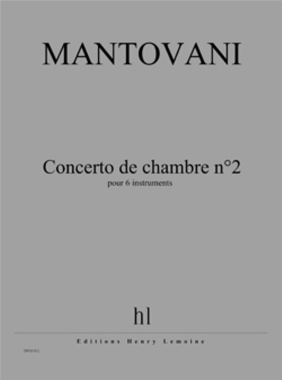 Concerto de chambre No. 2 Score scores gallery preview page 1