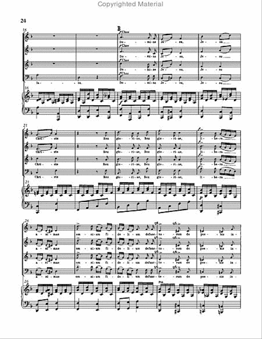 Requiem in D minor, WAB 39 Choir scores gallery preview page 24