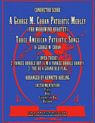 Book cover for A Patriotic Medley by George M. Cohan (for Woodwind Quartet)