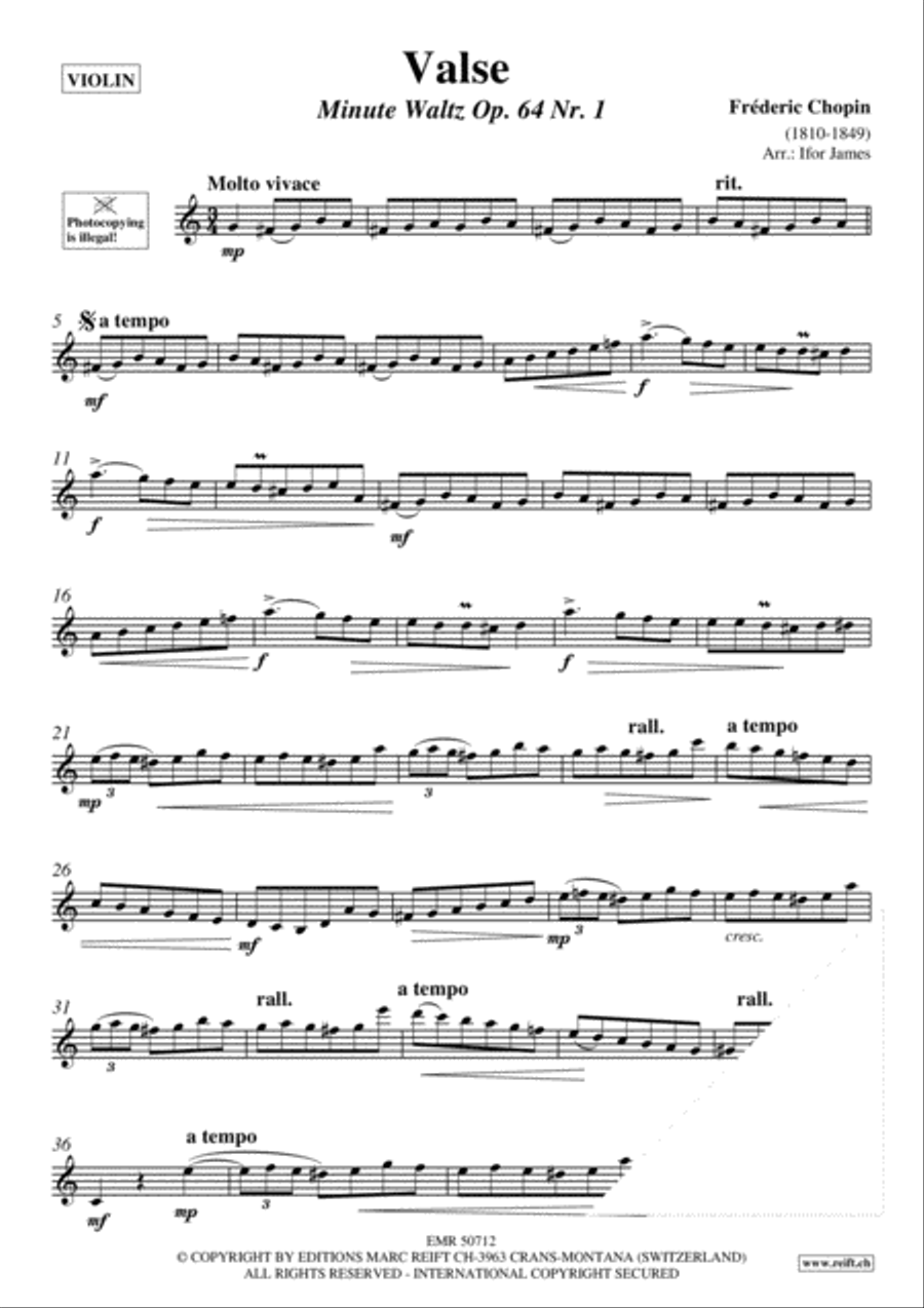 Valse Violin Solo scores gallery preview page 3