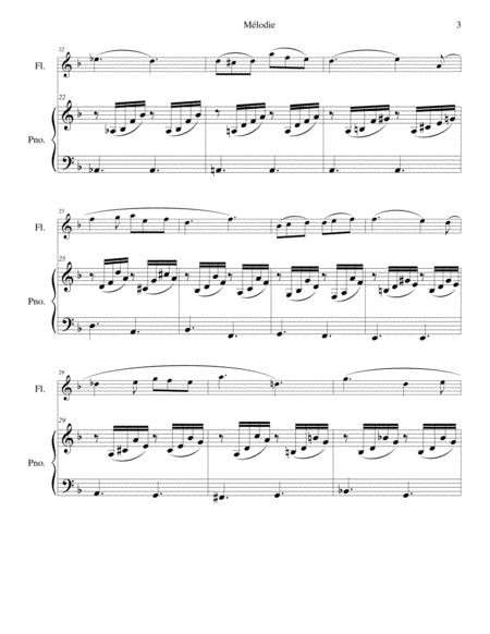 Melodie for flute, oboe, clarinet, or bassoon and piano
