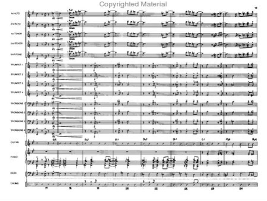Blue Hue Jazz Ensemble scores gallery preview page 13