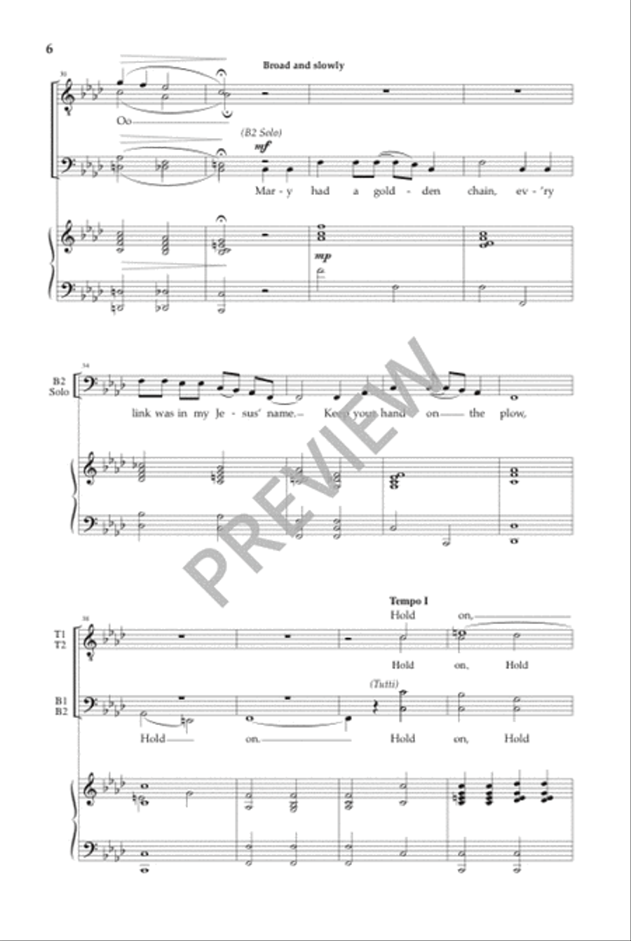 Hold On Hold On TTBB scores gallery preview page 7
