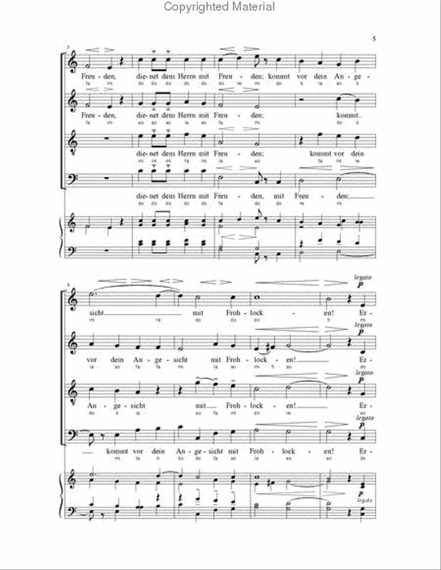 Psalm 100 Psalm 100 4-Part scores gallery preview page 3