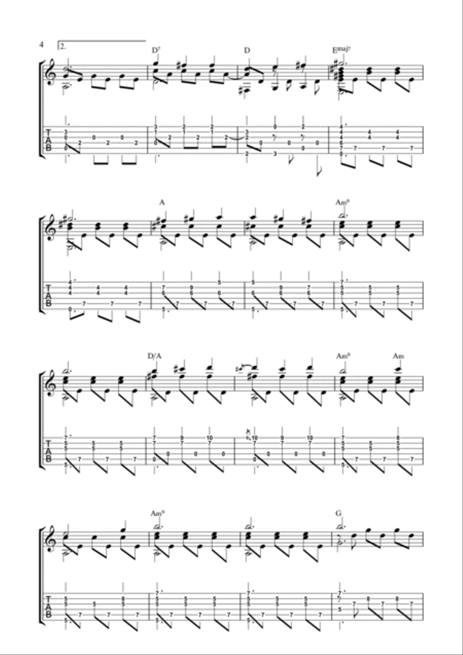 Peace Peace Acoustic Guitar scores gallery preview page 4