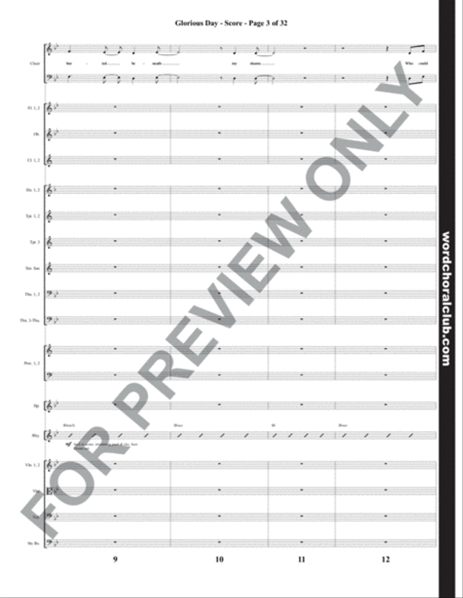 Glorious Day with Christ the Lord Is Risen Today - Orchestration Choir scores gallery preview page 4
