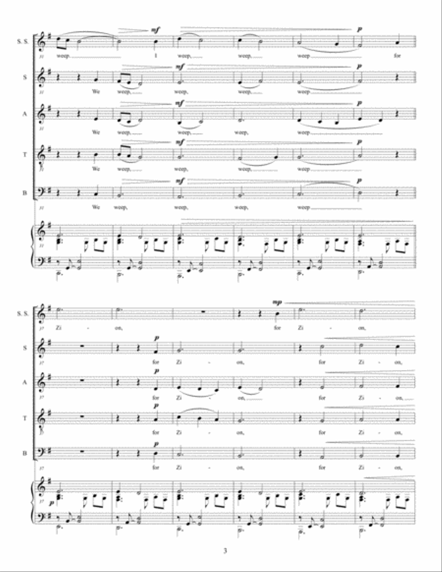 By the Waters of Babylon 4-Part scores gallery preview page 4