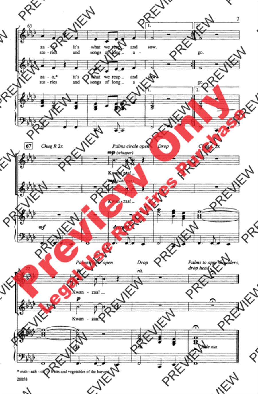 Light the Kinara for Kwanzaa 2-Part scores gallery preview page 7