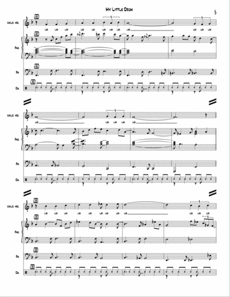 My Little Drum 4-Part scores gallery preview page 5