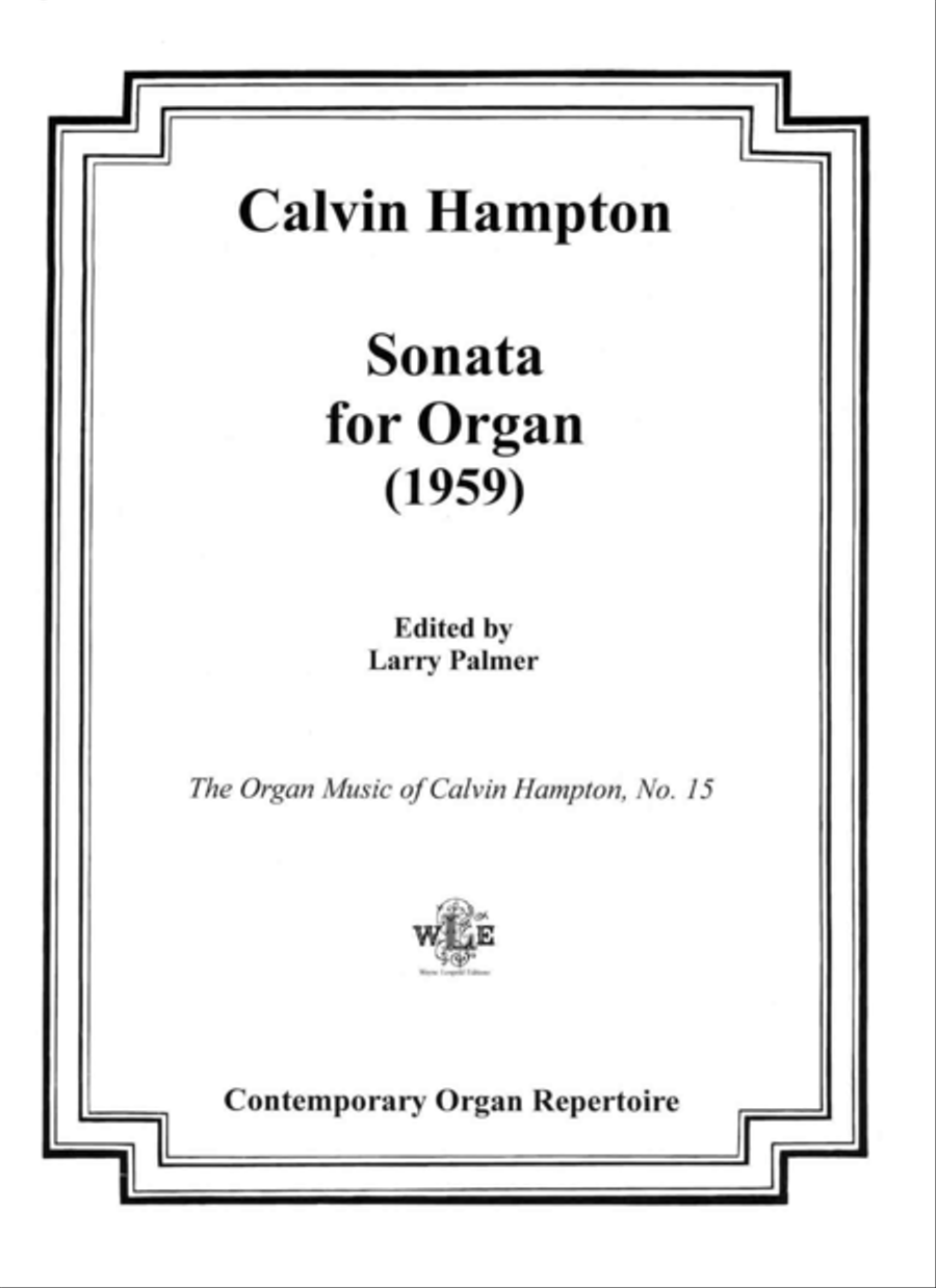 Sonata for Organ