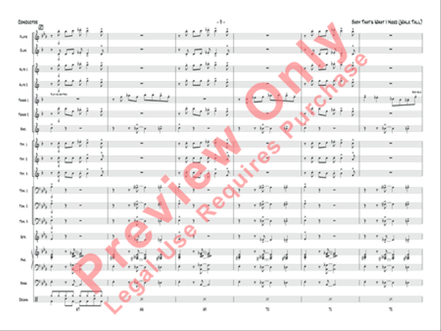 Baby That's What I Need (Walk Tall) Jazz Ensemble scores gallery preview page 10