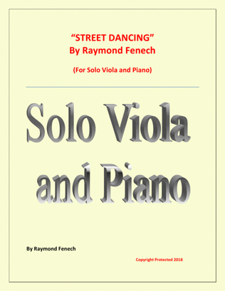"Street Dancing" - For Solo Viola and Piano