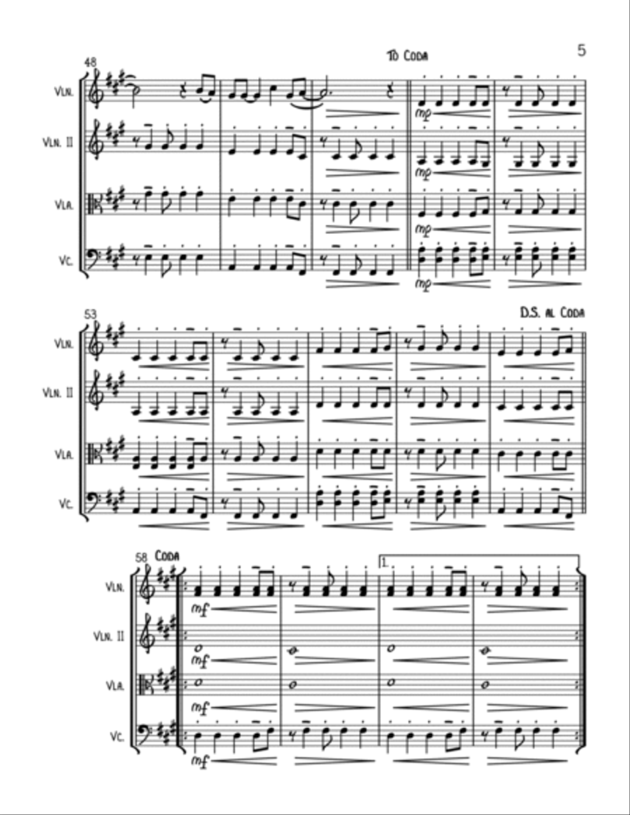 Viva La Vida Viva La Vida String Trio scores gallery preview page 5