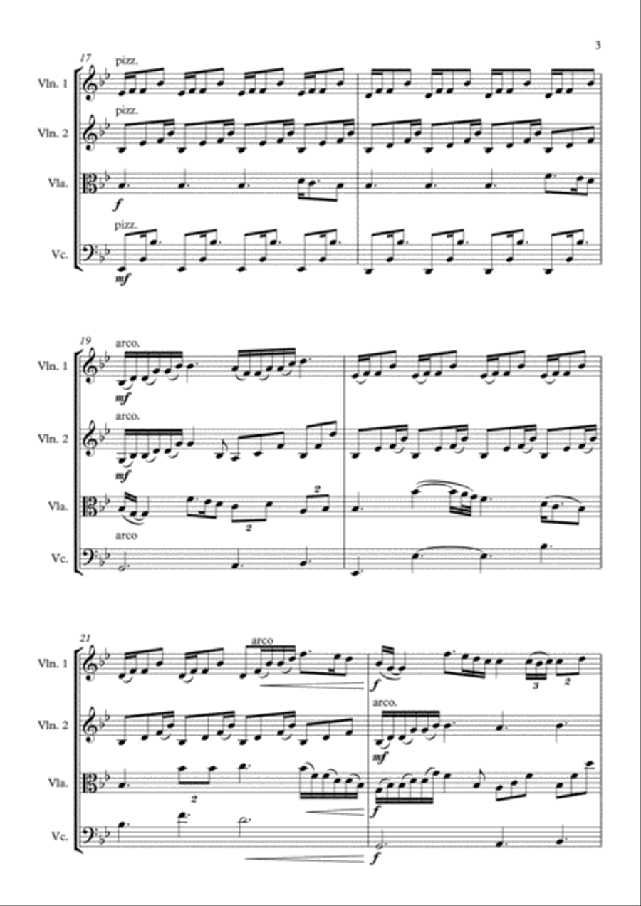 A Thousand Years A Thousand Years String Quartet scores gallery preview page 3