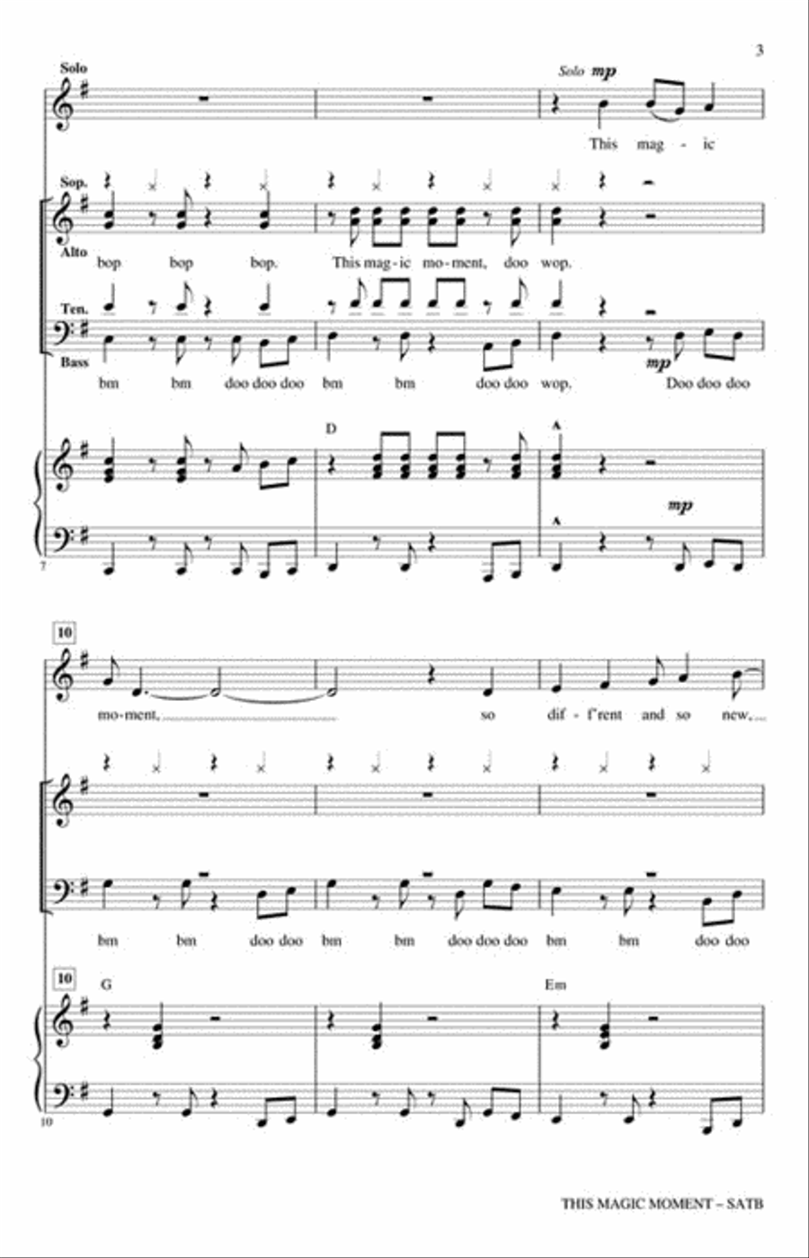 This Magic Moment 4-Part scores gallery preview page 3
