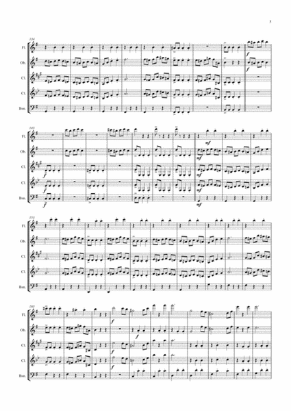 Die Fledermaus - J. Strauss - Overture - Wind Quartet image number null