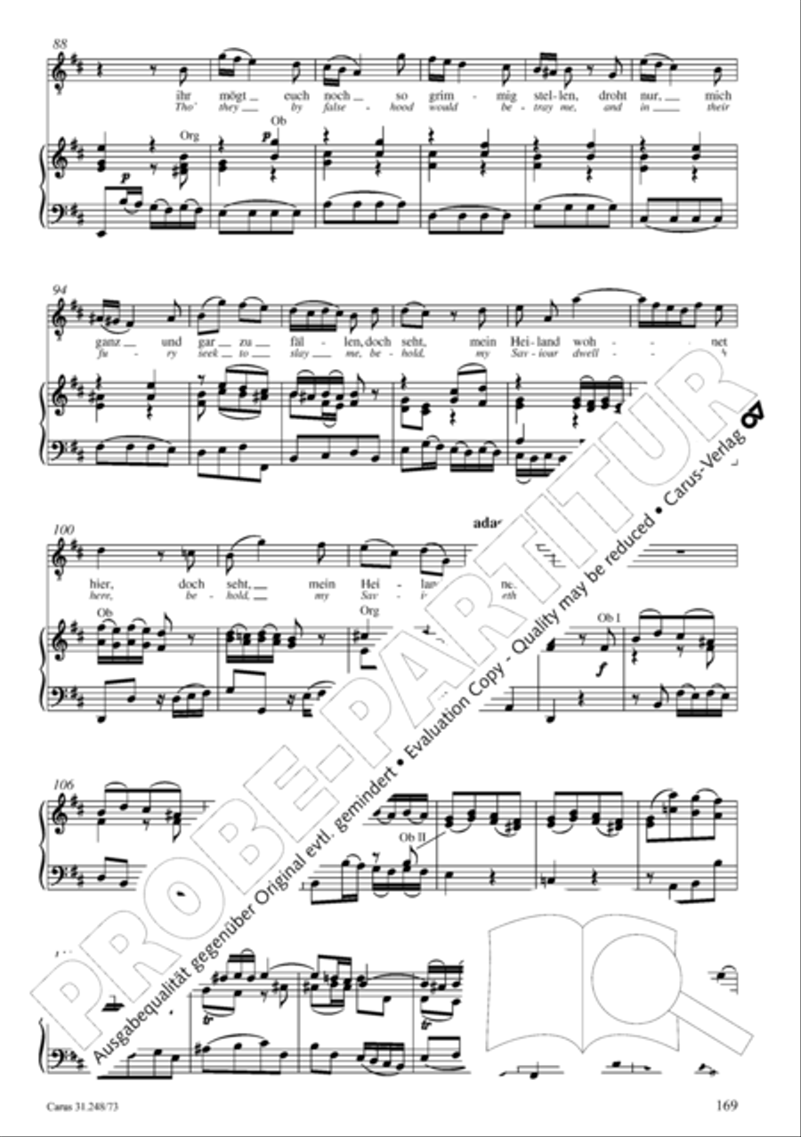 Christmas Oratorio (Weihnachtsoratorium, Teile IV-VI) 4-Part scores gallery preview page 90