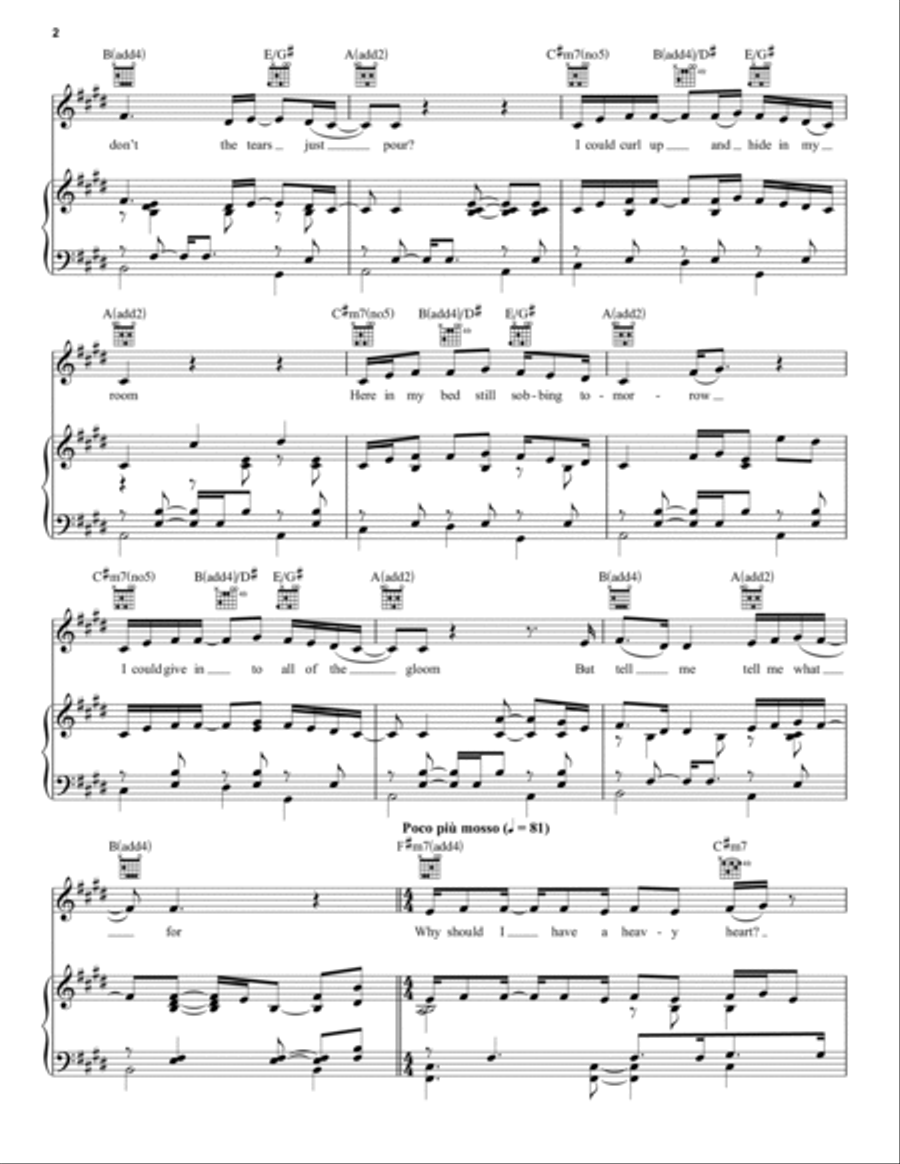 Requiem (from Dear Evan Hansen) Piano, Vocal, Guitar scores gallery preview page 2