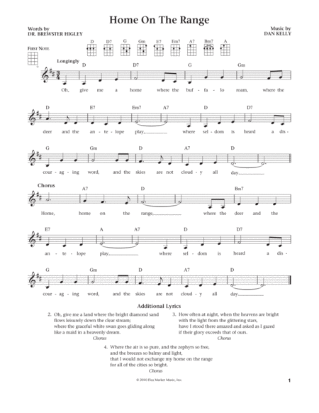 Home On The Range (from The Daily Ukulele) (arr. Liz and Jim Beloff)