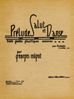 Book cover for Prelude Salut et Danse