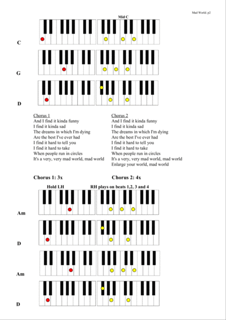 Mad World Mad World Voice scores gallery preview page 2