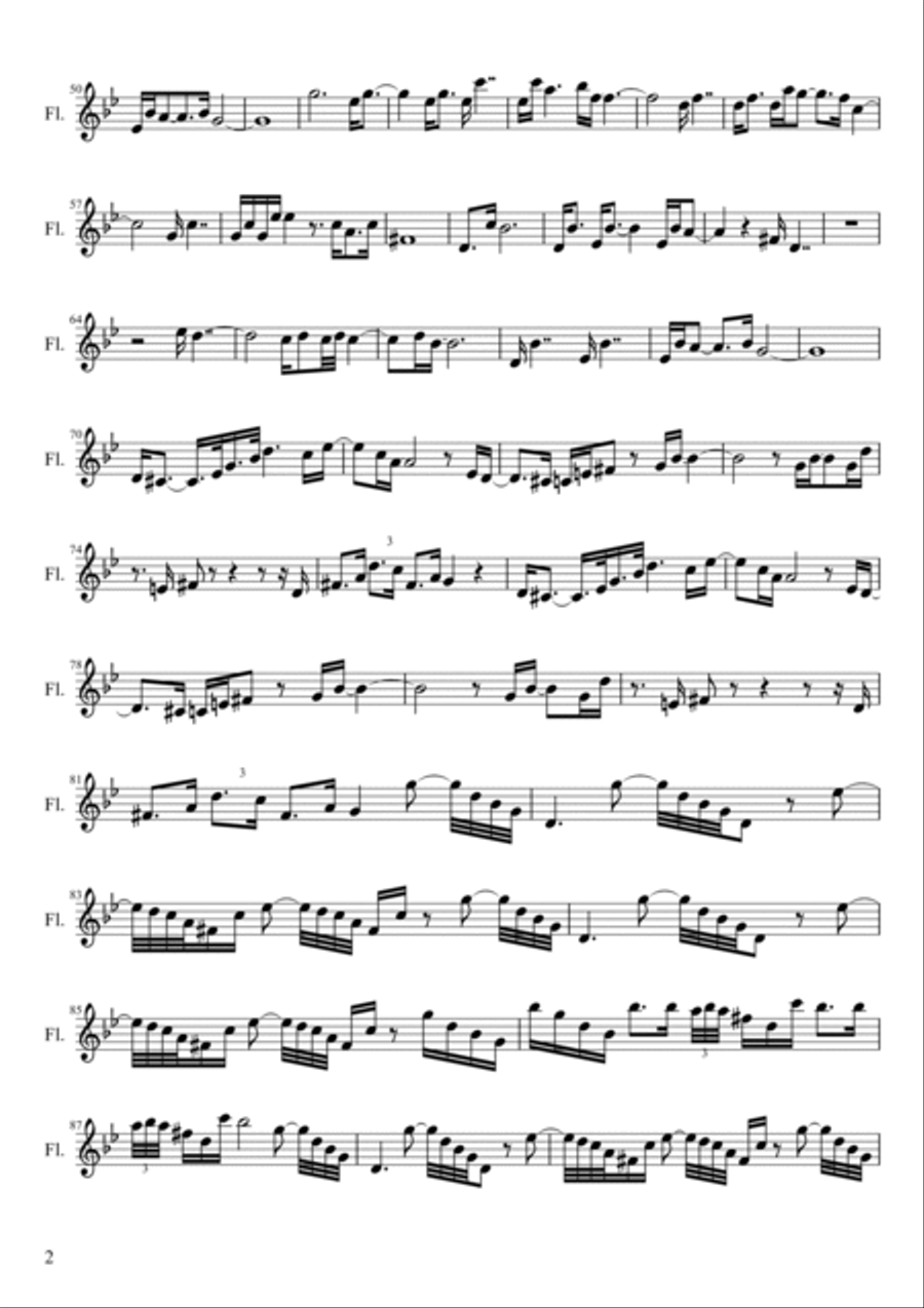 Youth (A Dream for Flute) Flute Solo scores gallery preview page 2