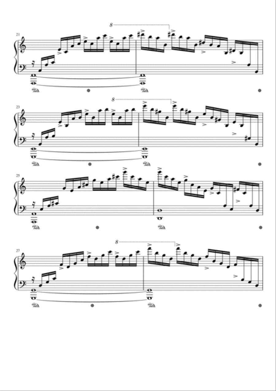 Etude Op. 10 No. 1 Waterfall Piano Method scores gallery preview page 3