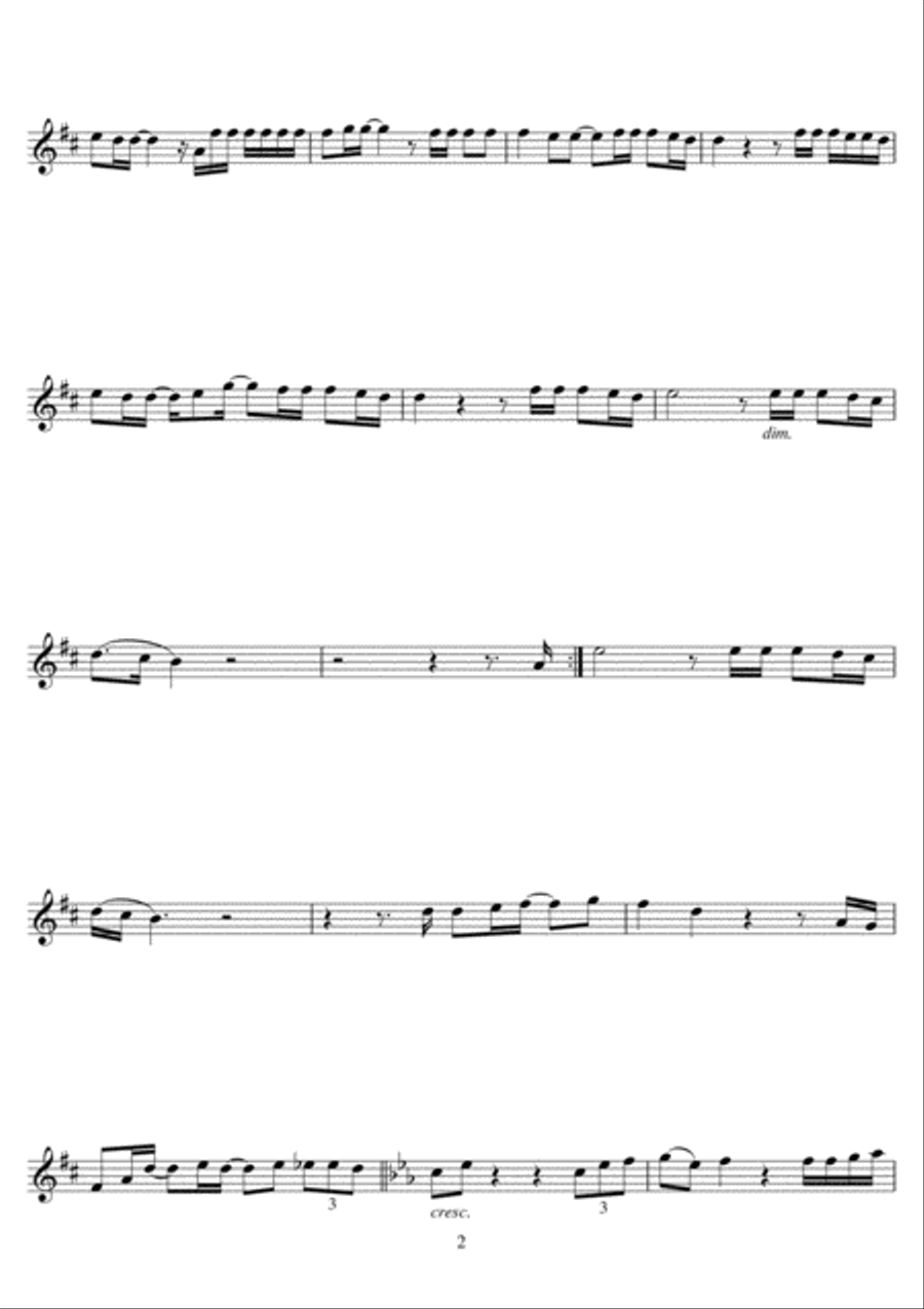 I Believe I Can Fly Flute Solo scores gallery preview page 2