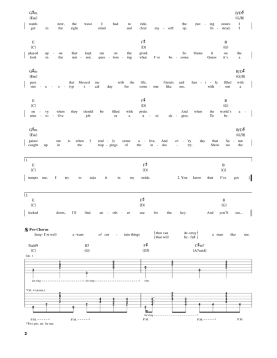 Eraser Electric Guitar scores gallery preview page 2