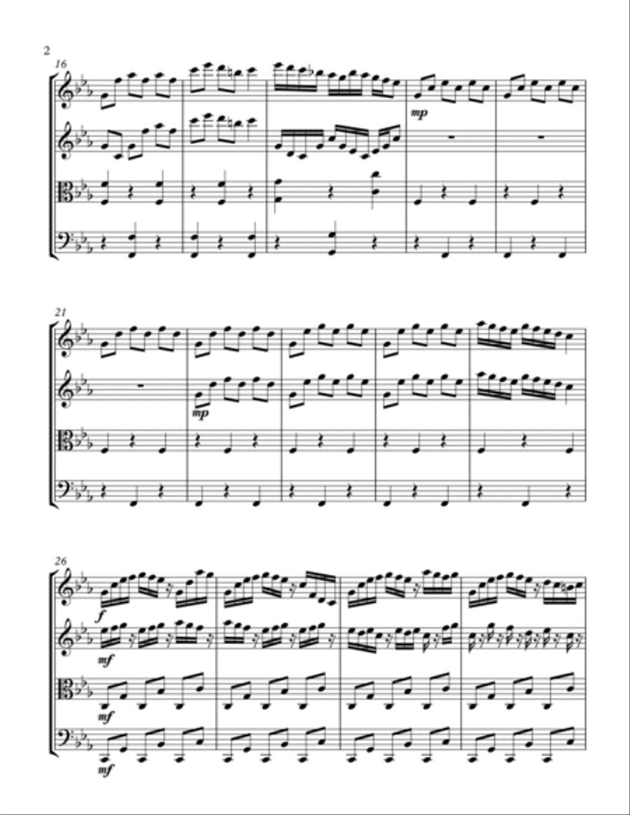 Playing Chess String Quartet scores gallery preview page 2
