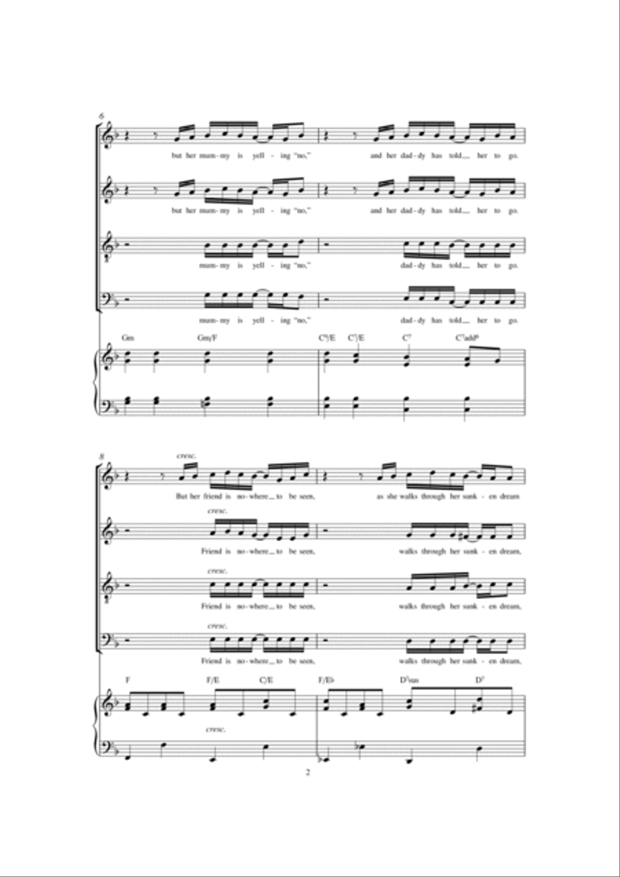Life On Mars? (arr. Barrie Carson Turner) 4-Part scores gallery preview page 2